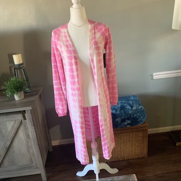 Tie Dye Longline Cardigan - Picture 2 of 8